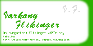 varkony flikinger business card